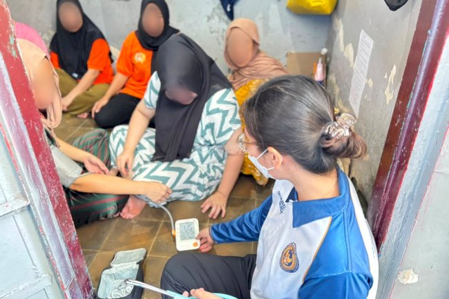 Jemput Bola ke Blok Hunian, Rutan Rantau Pastikan Layanan Kesehatan Jangkau Seluruh Warga Binaan
