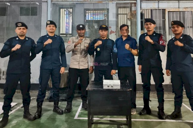 Masuki Bulan Kemerdekaan, Lapas Wahai Perketat Razia dengan Polsek Wahai