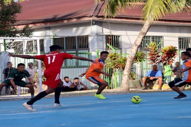 Gelar Turnamen Futsal, Lapas Ambon Semarakkan HUT Ke-81 RI 