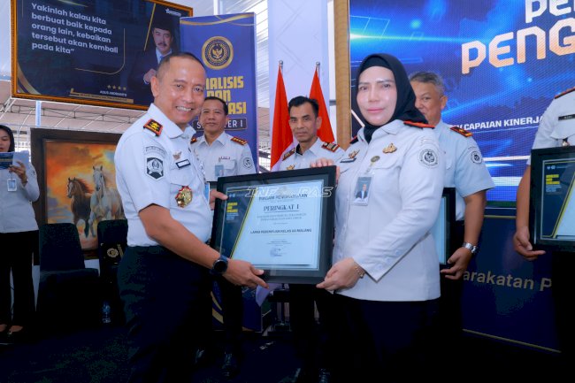 Lapas Perempuan Malang Borong Empat Penghargaan Kinerja Semester I Pemasyarakatan Jawa Timur