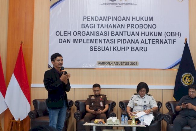 Pemasyarakatan Maluku Perkuat Kompetensi Petugas melalui Sosialisasi Pendampingan Hukum Pro Bono dan Implementasi KUHP Baru