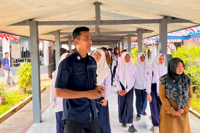 Tanamkan Kesadaran Hukum Sejak Dini, Rutan Barabai Terima Kunjungan Pelajar SMP