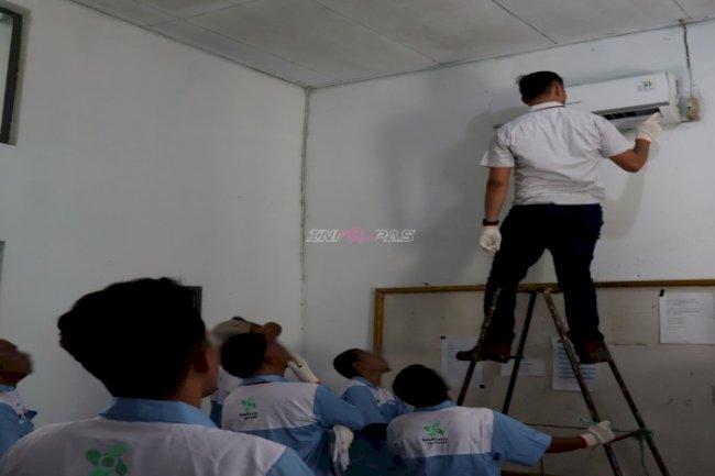 Lapas Ambon Gandeng BPVP Berikan Materi Hingga Praktik Penggantian Komponen AC Split 