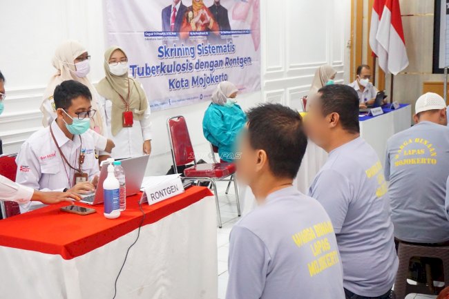 Lapas Mojokerto Gandeng Dinas Kesehatan Skrining TB Menggunakan X-Ray bagi Warga Binaan