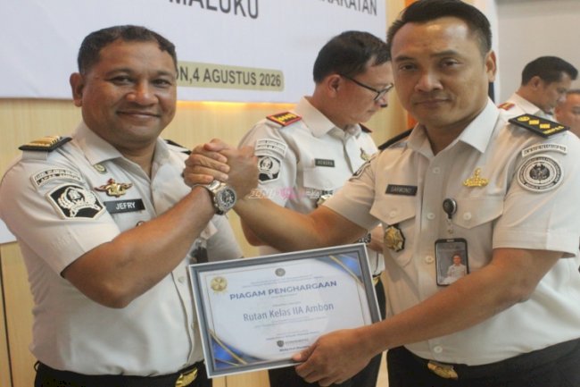 Rutan Ambon Raih Dua Penghargaan pada Anev Triwulan II Kanwil Ditjenpas Maluku