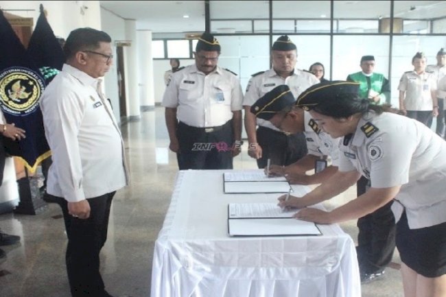 Tingkatkan Kinerja Pemasyarakatan, Kakanwil Ditjenpas Maluku Lantik Pejabat Non-Manajerial