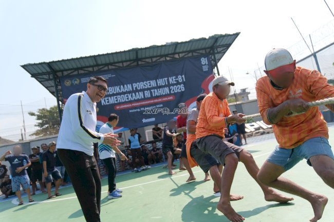 Kalapas Malang Buka Porseni HUT Ke-81 RI, Kobarkan Sportivitas dan Kebersamaan