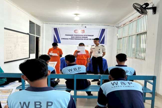 Perkuat Wawasan Kebangsaan, Lapas Luwuk Gelar Pembinaan Pancasila bagi Warga Binaan