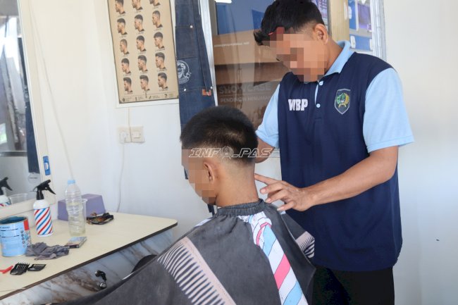 Barbershop Lapas Batulicin Asah Keterampilan dan Bangun Kemandirian Warga Binaan
