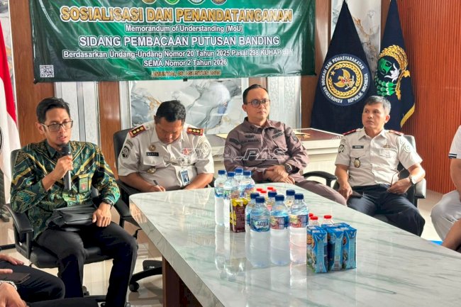 Bapas Amuntai Perkuat Sinergi APH melalui MoU Sidang Putusan Banding