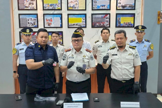 Petugas Rutan Jakarta Pusat Gagalkan Penyelundupan Diduga Sabu dan Inex