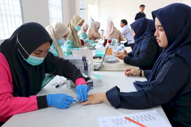 202 Petugas dan Warga Binaan Ikuti Cek Kesehatan Gratis dan Skrining TB di Lapas I Tangerang