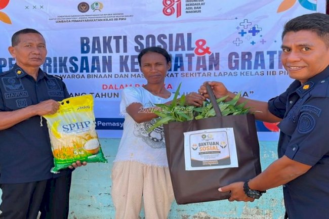 Lapas Piru Tebar Kepedulian melalui Bakti Sosial HUT Ke-81 RI