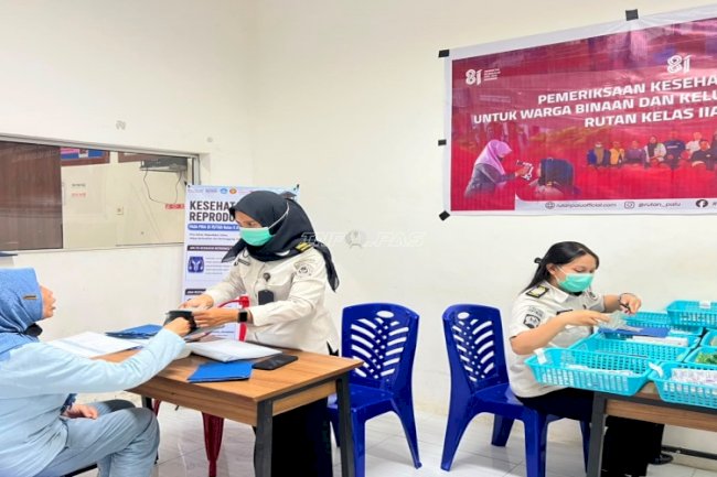 Sambut Kemerdekaan RI, Rutan Palu Gelar Pemeriksaan Gratis untuk Warga Binaan dan Keluarga
