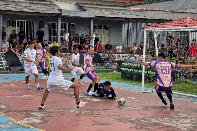 Porsenap Lapas Pangkalpinang Semarak, Blok Hunian B Melaju ke Semifinal