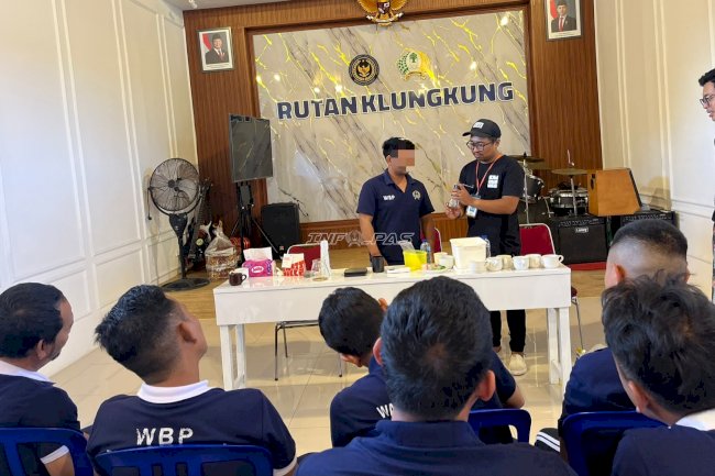 Rutan Klungkung Gandeng 20ML Coffee Latih Warga Binaan Jadi Barista