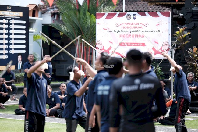Semangat Kemerdekaan dalam Kebersamaan, Lapas Tabanan Resmi Buka Porsenap