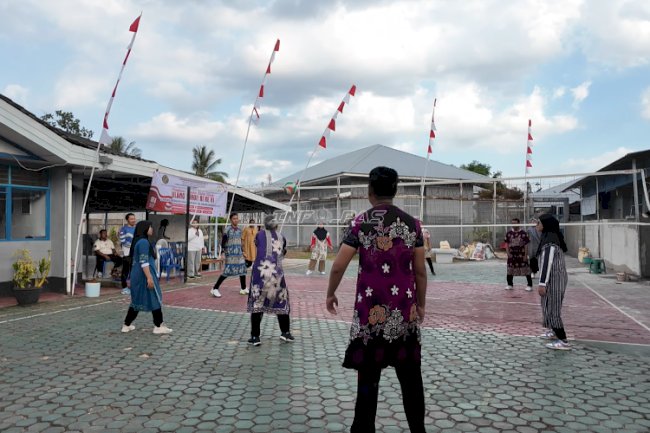 Semarak HUT Ke-81 RI, Lapas Perempuan Martapura Gelar Porseni Petugas dan Warga Binaan