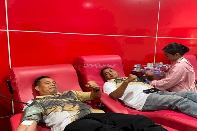 Lapas Surabaya Bergerak untuk Kemanusiaan lewat Donor Darah