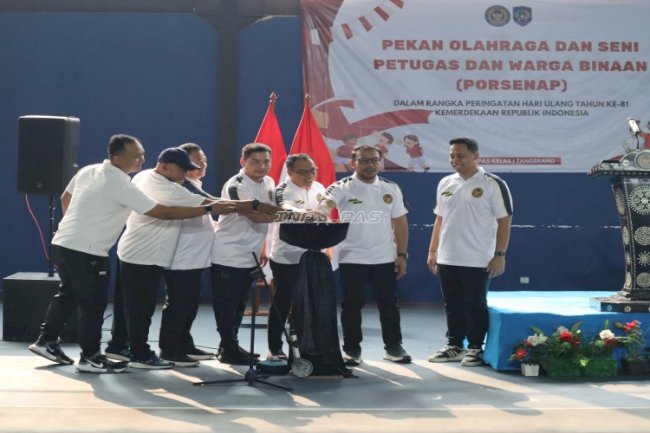 Semarak Kemerdekaan, Lapas Kelas I Tangerang Resmi Buka Pekan Olahraga dan Seni
