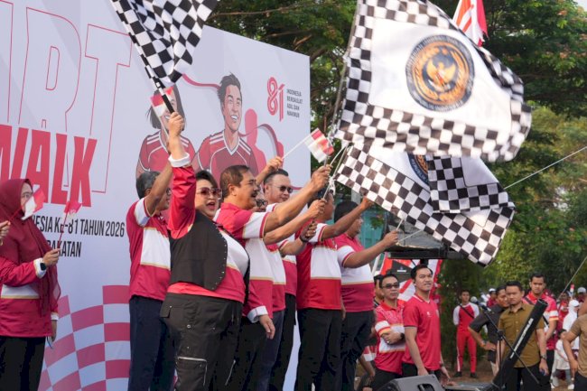 Fun Walk dan Baksos Penuh Makna Ramaikan HUT Ke-81 RI Kemenimipas