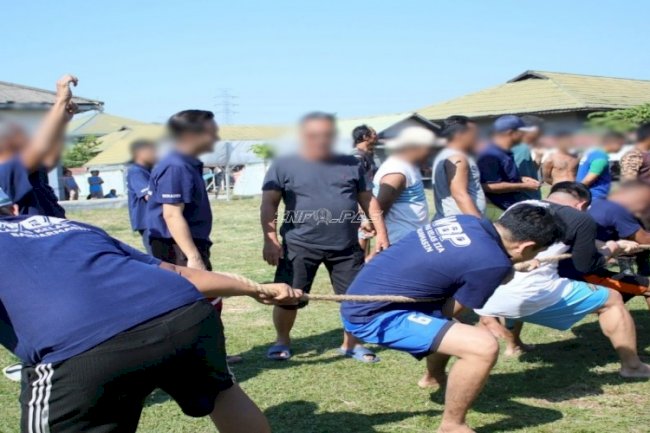 HUT Ke-81 RI, Lapas Banjarmasin Bangun Kebersamaan Warga Binaan lewat Beragam Lomba