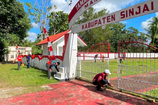 Semarak HUT Ke-81 RI, Rutan Sinjai Gelar Aksi Bersih dan Layanan Kesehatan Gratis