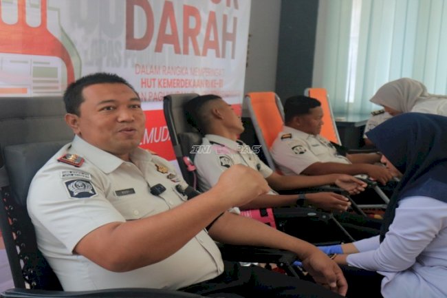 Setetes Darah, Sejuta Harapan! Lapas Pemuda Madiun Gelar Donor Darah bersama PMI