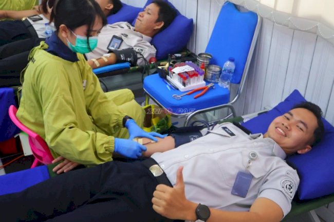 Peringati HUT Ke-81 RI, Kanwil Ditjenpas Kalsel Perkuat Kepedulian lewat Donor Darah