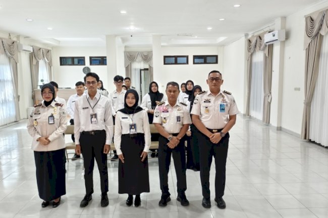 Jembatani Dunia Akademik dan Dunia Kerja, Kanwil Ditjenpas Kep. Babel Terima 11 Peserta Magang 