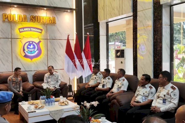 Perkuat Keamanan Pemasyarakatan, Kakanwil Ditjenpas Sultra Sinergi dengan Polda
