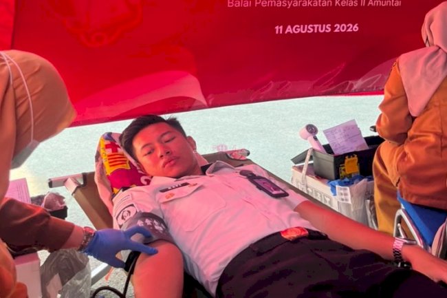 Bapas Amuntai Isi Kemerdekaan dengan Aksi Kemanusiaan Donor Darah