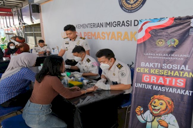 Lapas Kelas I Malang Hadirkan Cek Kesehatan Gratis bagi Keluarga Warga Binaan