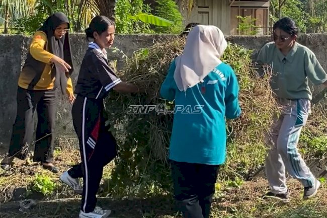 Rutan Masohi Gelar Kerja Bakti Sambut HUT Ke-81 RI