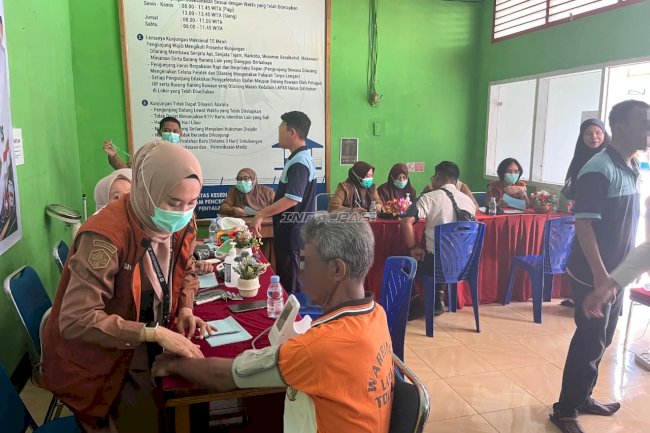 Lapas Tolitoli Gelar Pemeriksaan Kesehatan Gratis Sambut HUT Ke-81 RI