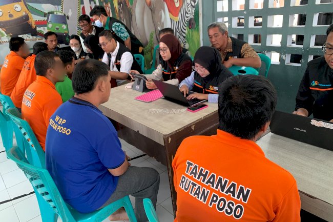 Warga Binaan Rutan Poso Ikuti Pendataan Sensus Ekonomi BPS