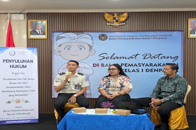 Bapas Denpasar dan LBH Lingkar Karma Berikan Pemahaman Hukum bagi Klien Pemasyarakatan