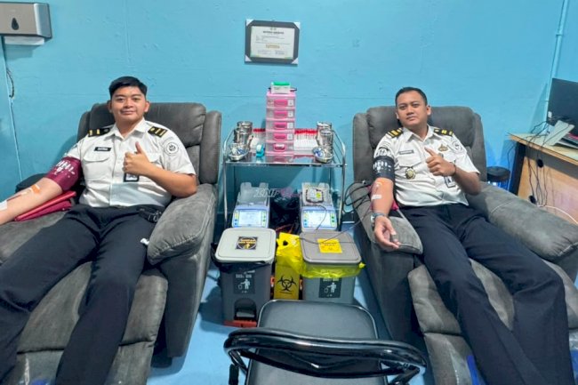 Alirkan Kepedulian untuk Negeri, Lapas Narkotika Karang Intan Gelar Donor Darah Semarakkan HUT Ke-81 RI