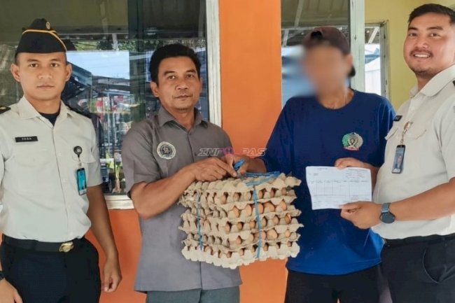 Lapas Banjarmasin Panen 450 Butir Telur dalam Enam Hari, Diserap Koperasi untuk Kantin