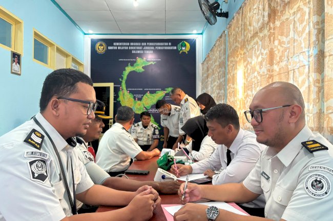 Kanwil Ditjenpas Sulteng Gelar CKG, Perkuat Deteksi Dini Kesehatan Jajaran 
