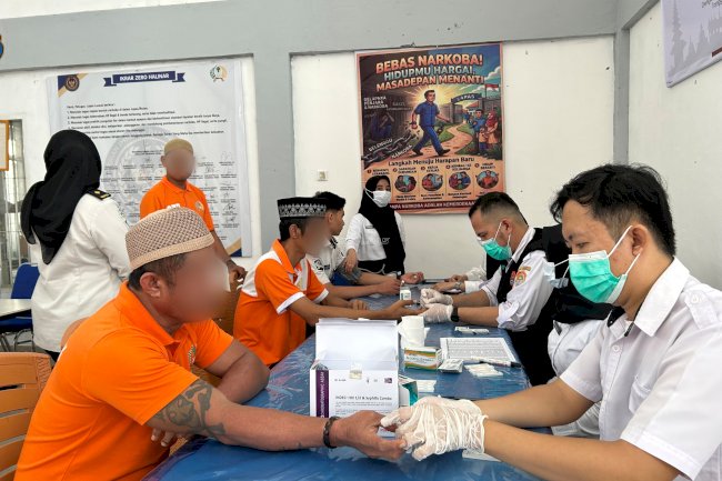 Lapas Luwuk dan Puskesmas Simpong Hadirkan CKG bagi Petugas dan Warga Binaan