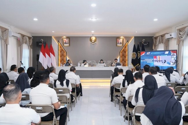 Kanwil Ditjenpas Kep. Babel Terima Kunjungan dan Penguatan Irwil I, serta Supervisi Reviu BAMA