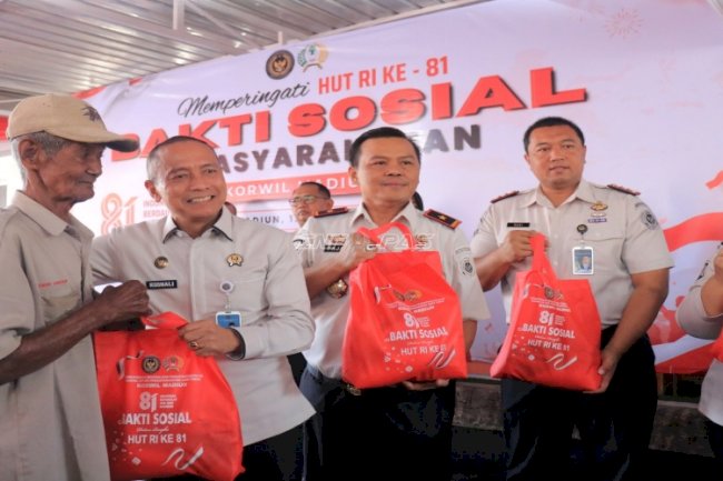 Lapas Pemuda Madiun Semarakkan HUT Ke-81 RI dengan Aksi Kepedulian dan Bakti Sosial