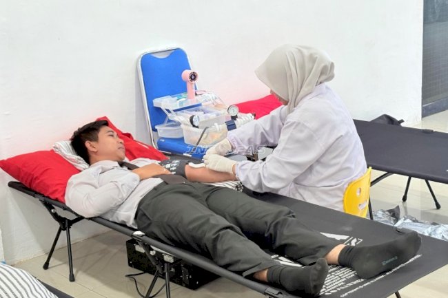 Kolaborasi untuk Kemanusiaan, Lapas dan Imigrasi Batulicin Gelar Donor Darah Semarakkan HUT Ke-81 RI