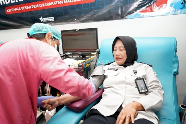 Setetes Darah untuk Sesama, Aksi Nyata Petugas Lapas Perempuan Malang Tunjukkan Kepedulian