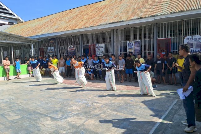 Semarak HUT Ke-81 RI, Lapas Tolitoli Gelar Lomba Tradisional dan Tenis Meja