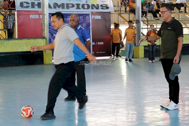 Lapas Ambon Buka Turnamen Futsal Antarinstansi Sambut HUT Ke-81 RI