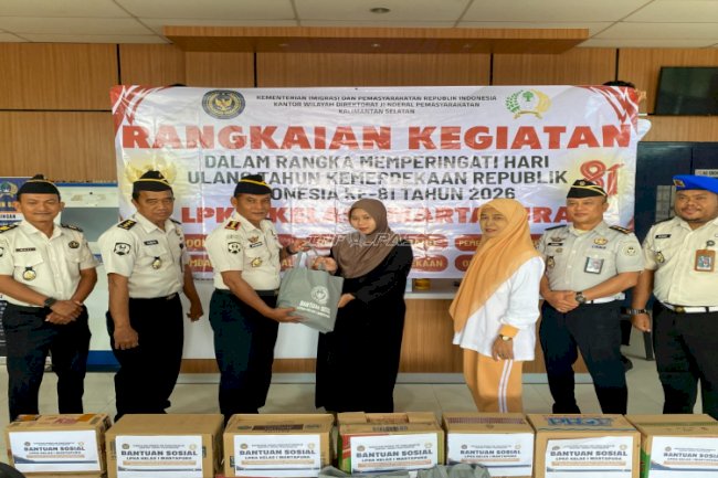 LPKA Martapura Gelar Pembagian Sembako, Cek Kesehatan Gratis, dan Donor Darah Sambut HUT Ke-81 RI