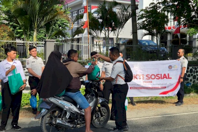 Sambut HUT Ke-81 RI, Rutan Donggala Salurkan Bansos untuk Warga Ganti