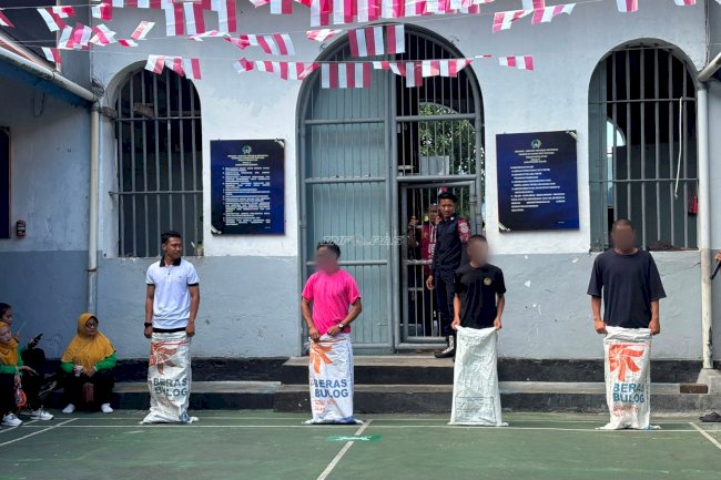 Lapas Bandanaira Semarakkan HUT ke-81 RI dengan Lomba Tradisional